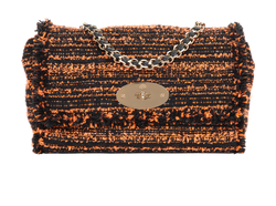 Lily Shoulder Bag, Tweed, Black/Orange, 1730843, DB, 2*